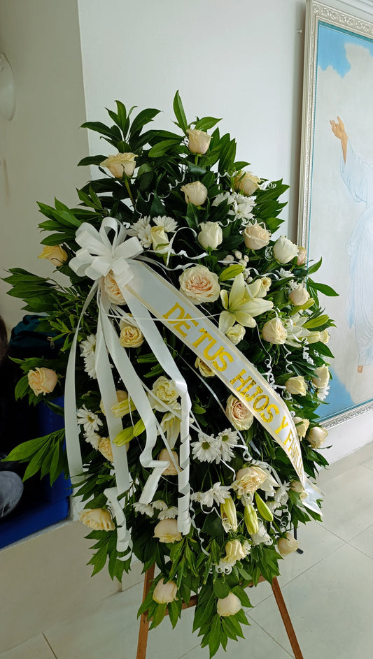 Pedestal Fúnebre Rosas, Fully y Lirios