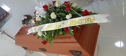 Cubre Caja Fúnebre Rosas