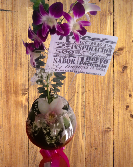 Florero Copa Orquídeas