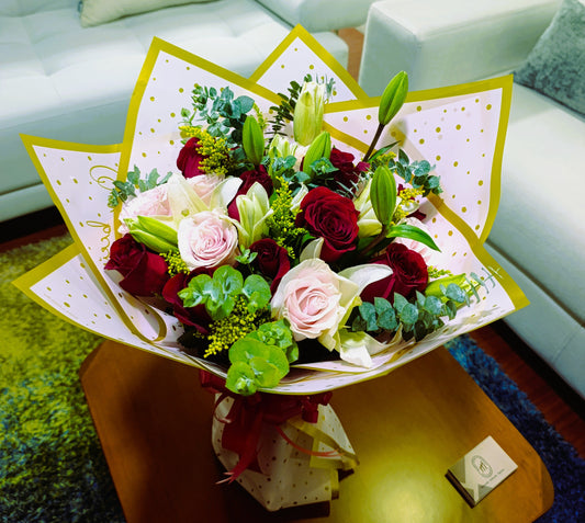 Bouquet Rosas y Lirios