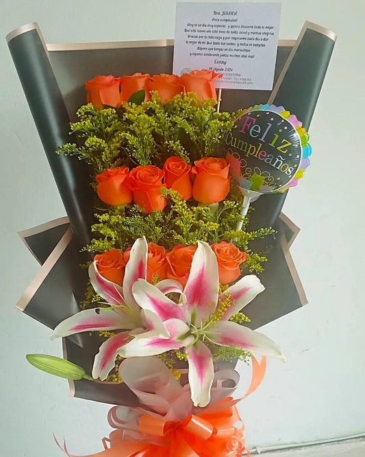 Ramillete Rosas y Lirios