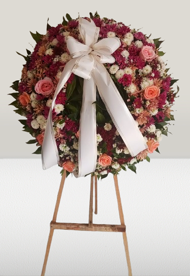Corona Fúnebre Flores Tropicales