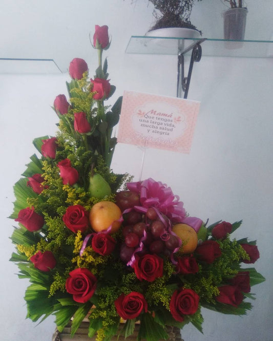 Ramo en Espiral de Rosas
